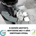 Asistente Montessori para etapa 0-3 años certificado por AMI